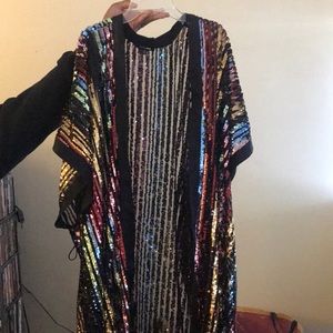 Fashion Nova sequin kimono, worn only once